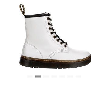 DR.Martens women’s Zavala Combat Boot-White